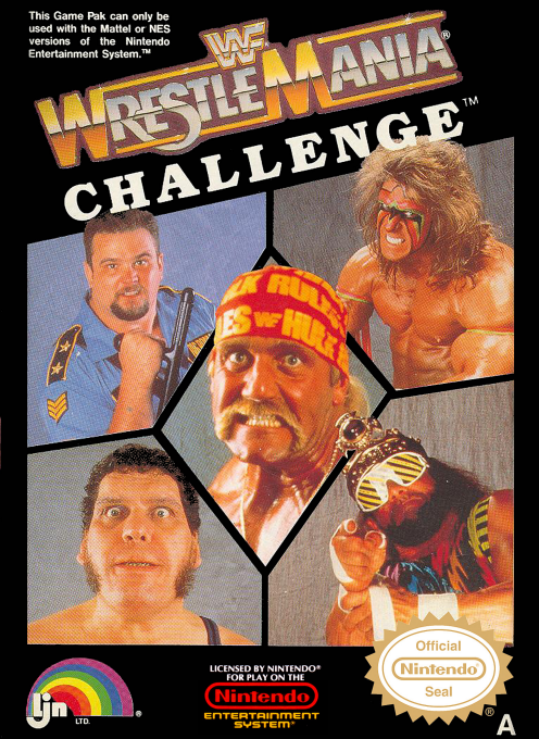 WWF Wrestle Mania Challenge box art for Famicom